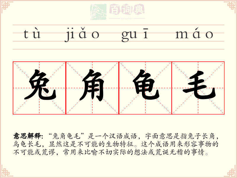 兔角龟毛