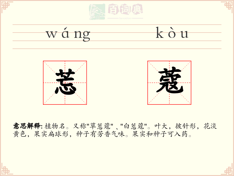 莣蔻