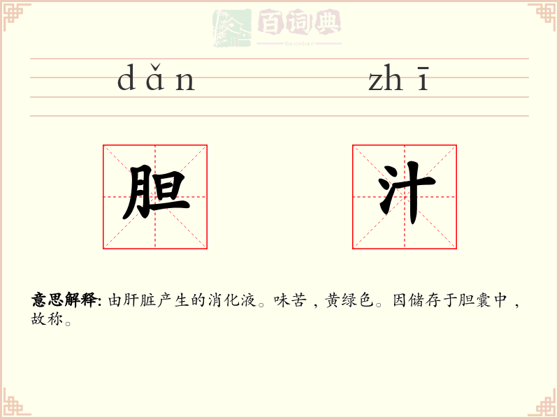 胆汁