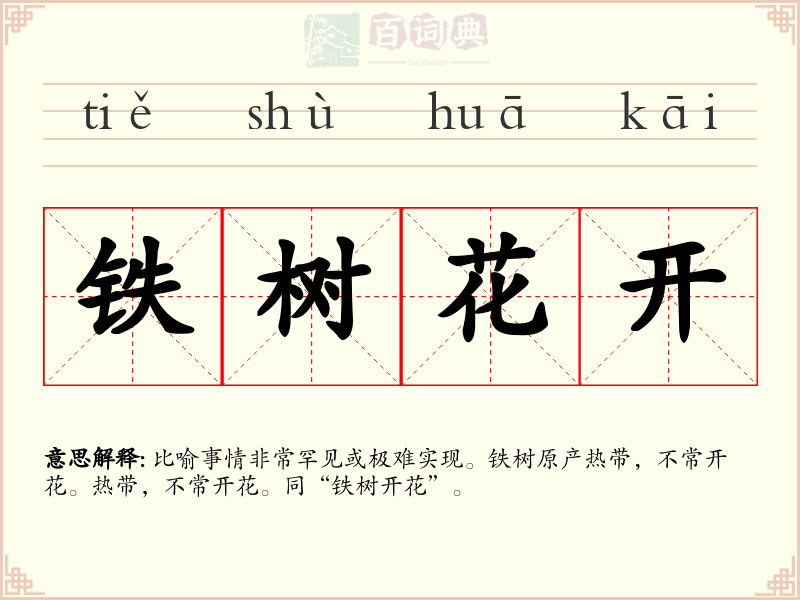 铁树花开