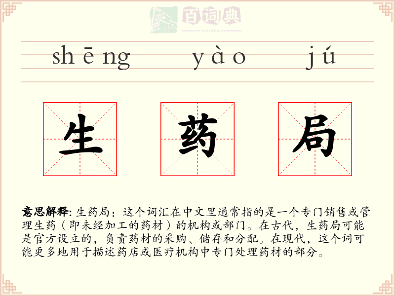 生药局