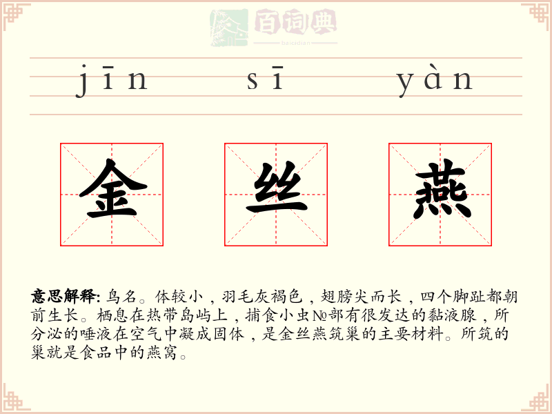 金丝燕