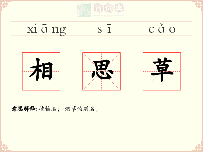 相思草