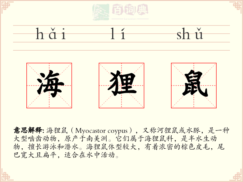 海狸鼠