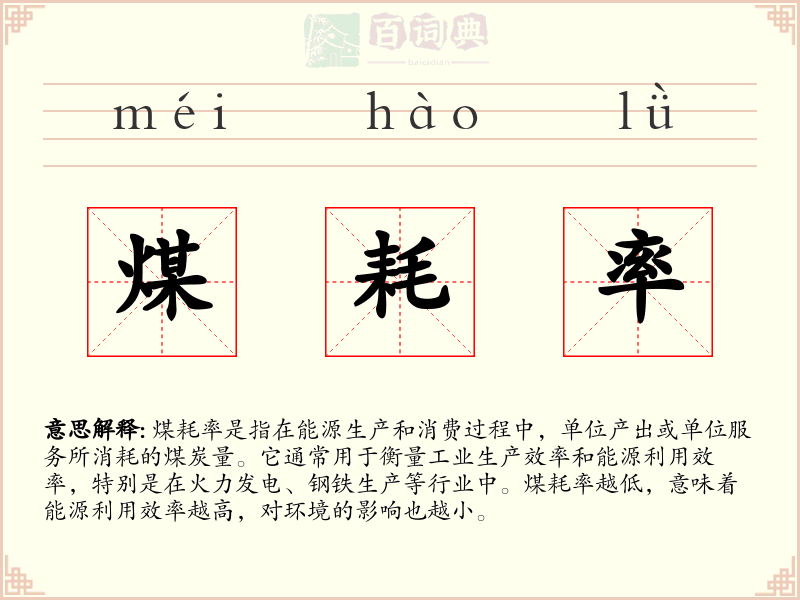 煤耗率