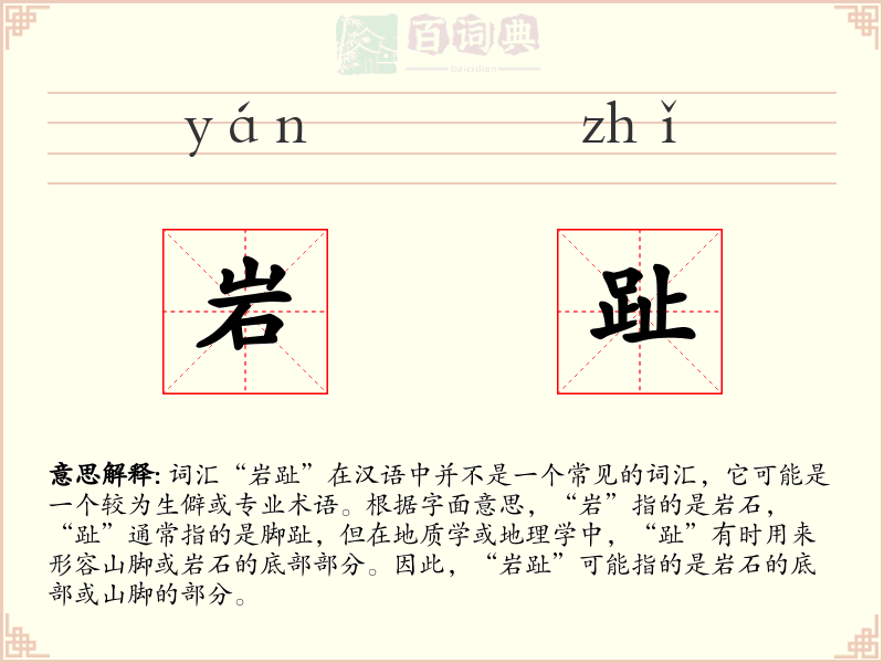 岩趾