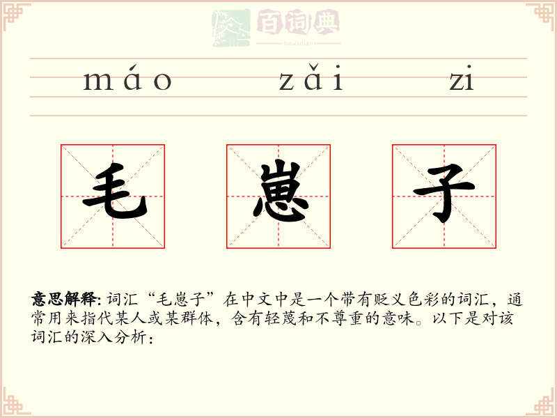 毛崽子