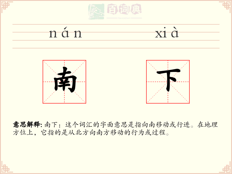 南下