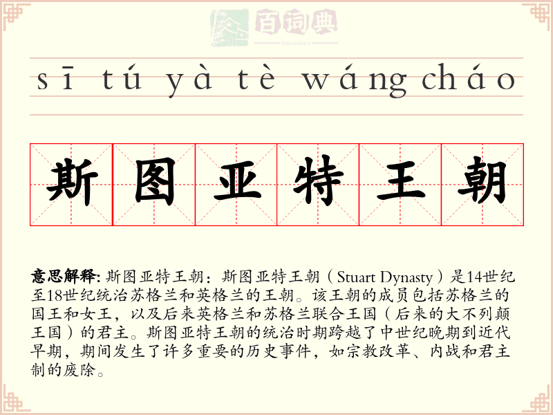 斯图亚特王朝