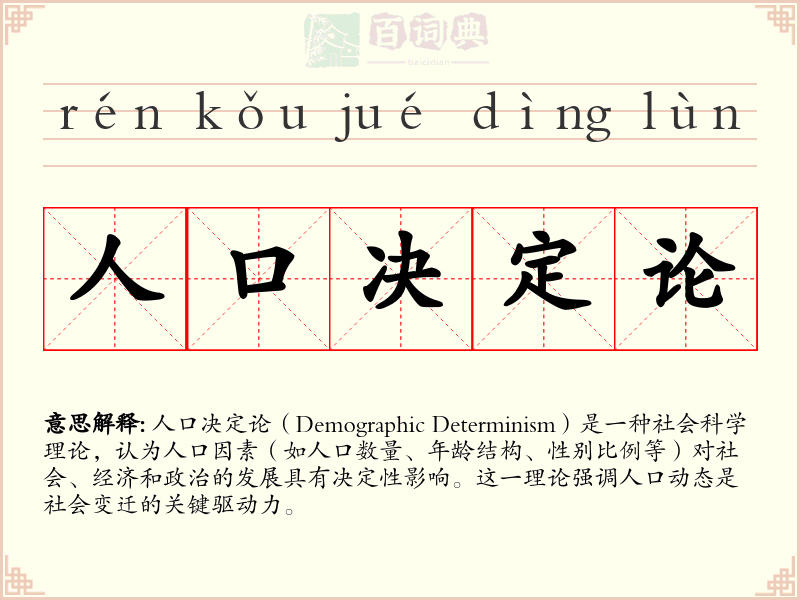 人口决定论