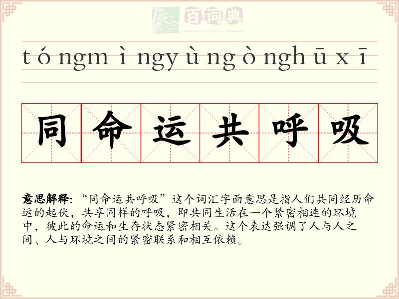 同命运共呼吸