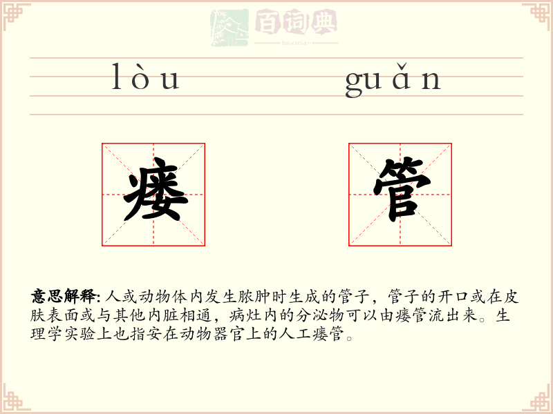 瘘管
