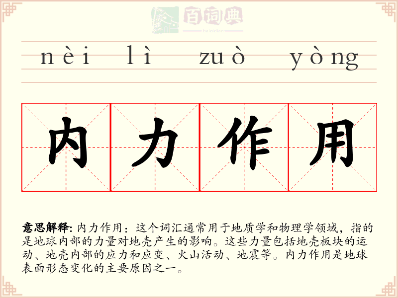 内力作用