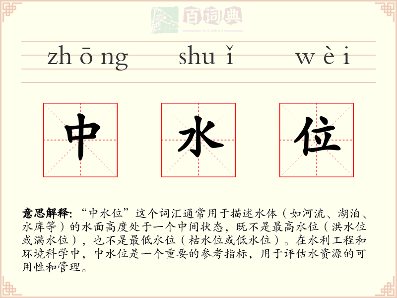 中水位