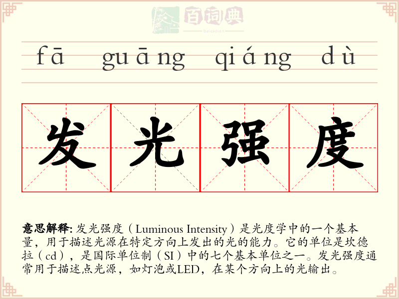 发光强度