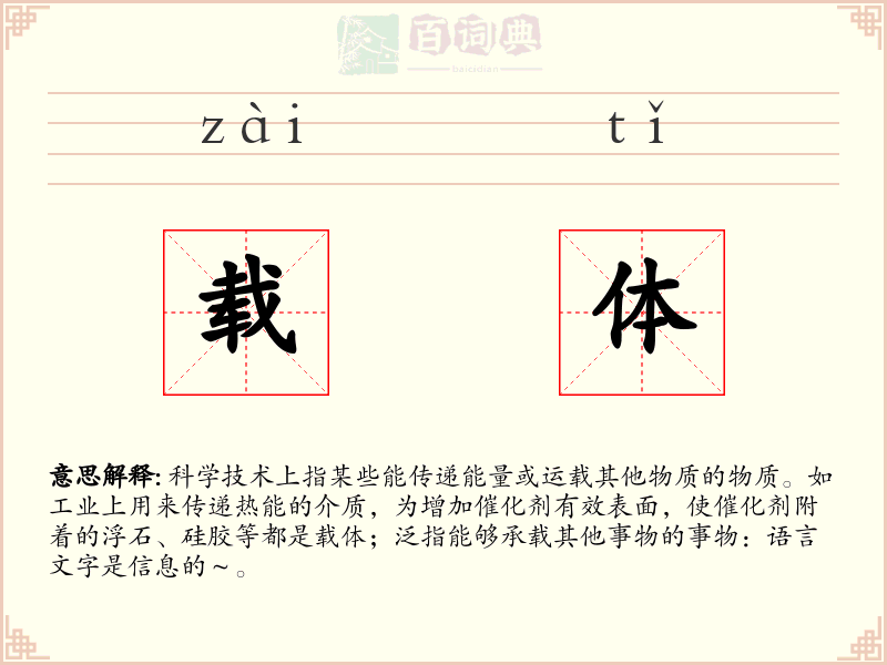 载体
