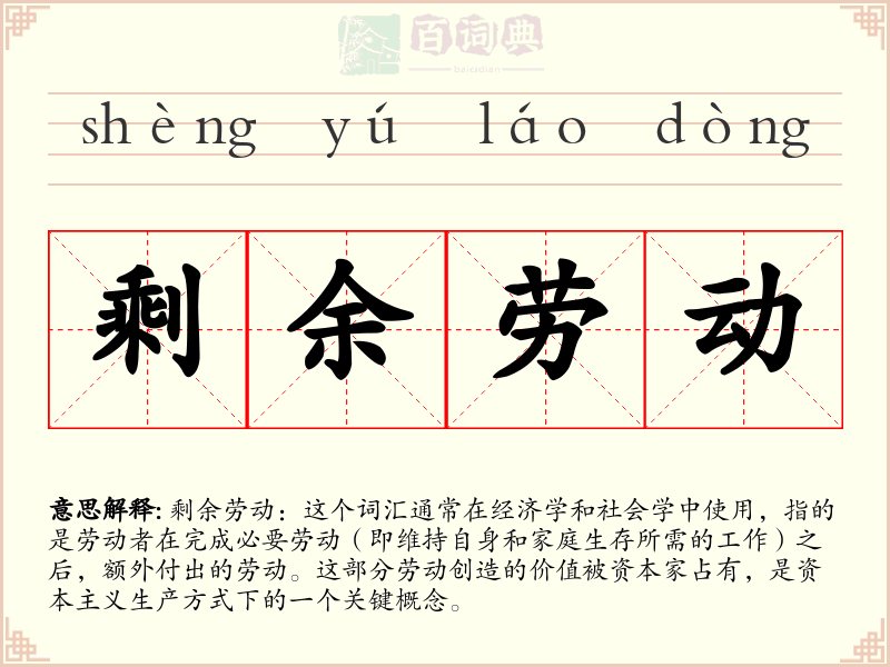 剩余劳动