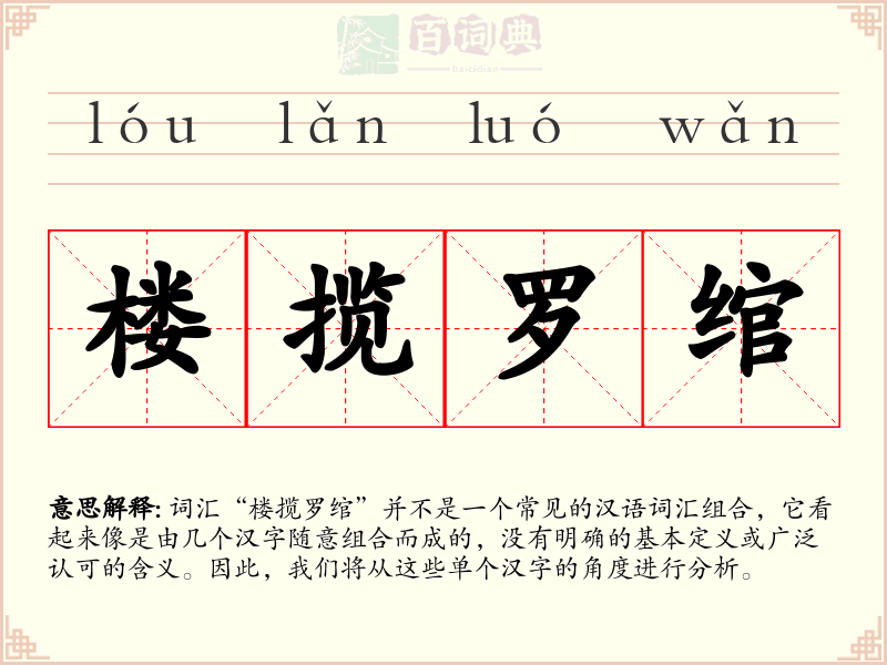 楼揽罗绾