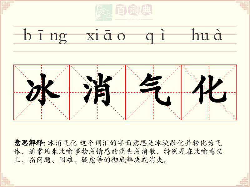 冰消气化