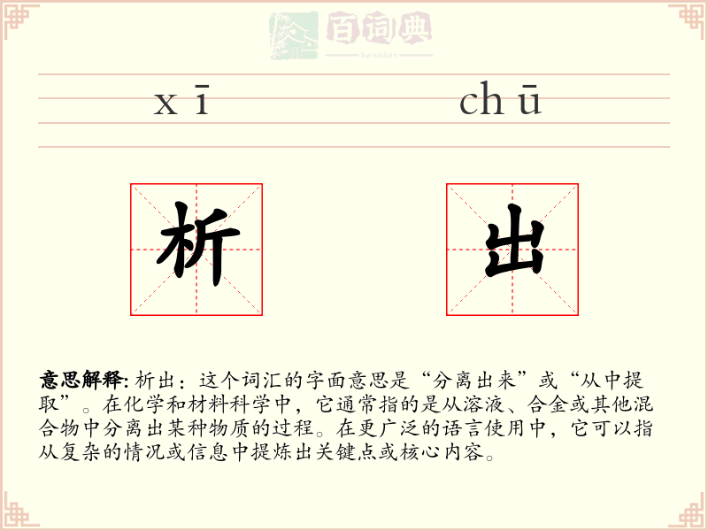 析出