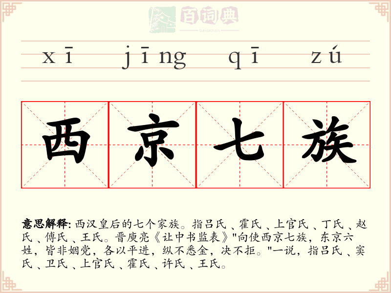 西京七族
