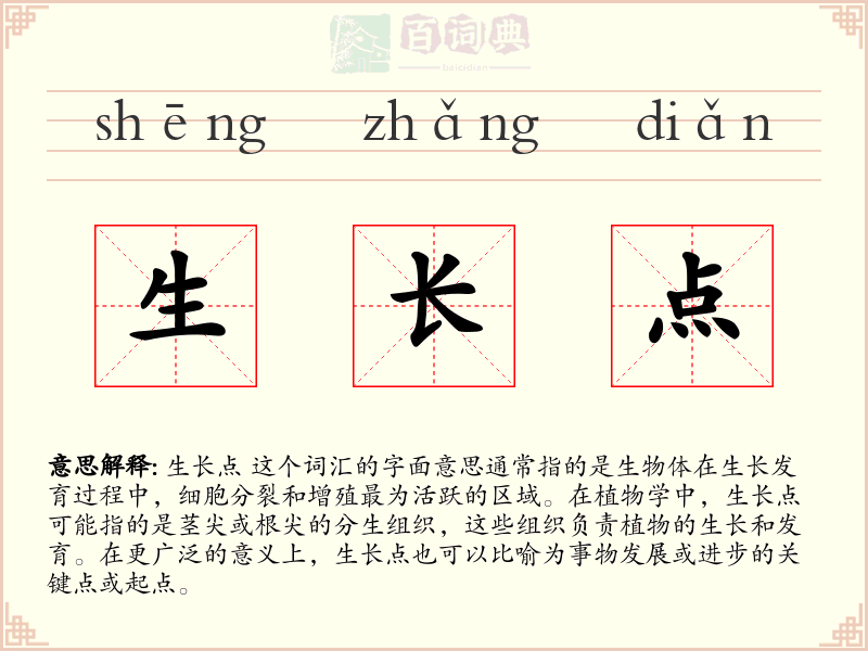 生长点