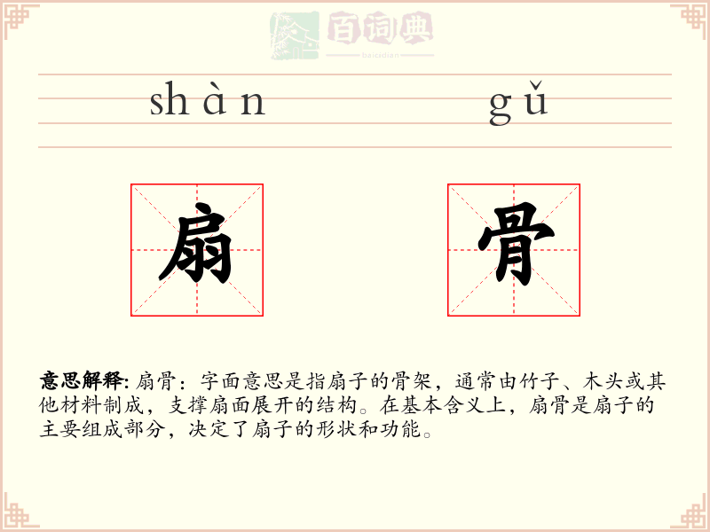 扇骨