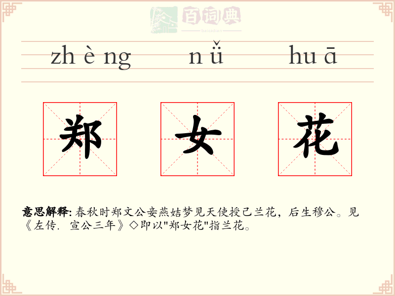 郑女花