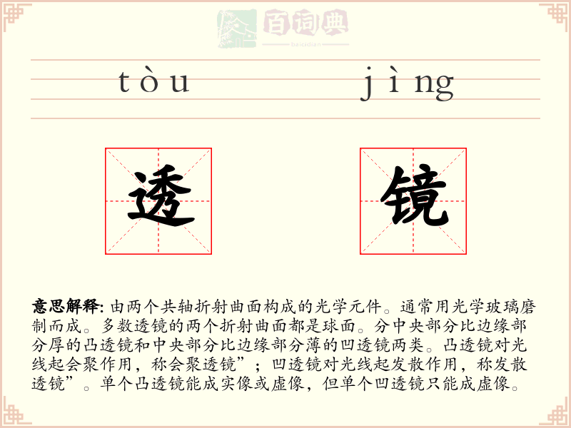 透镜
