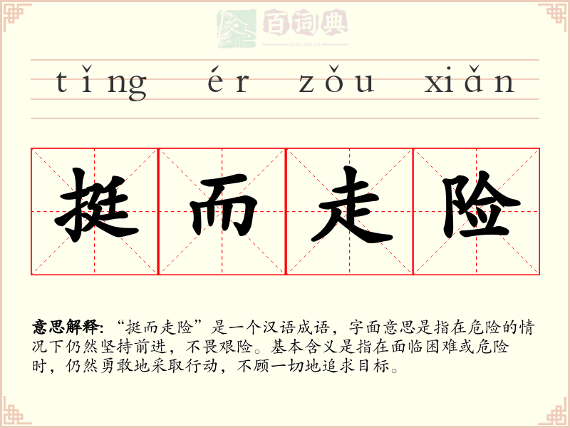 挺而走险