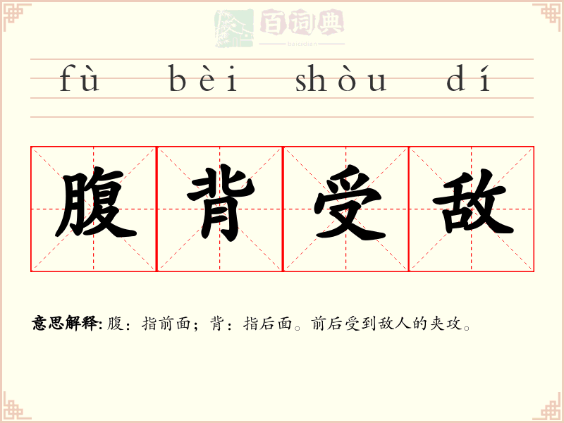 腹背受敌