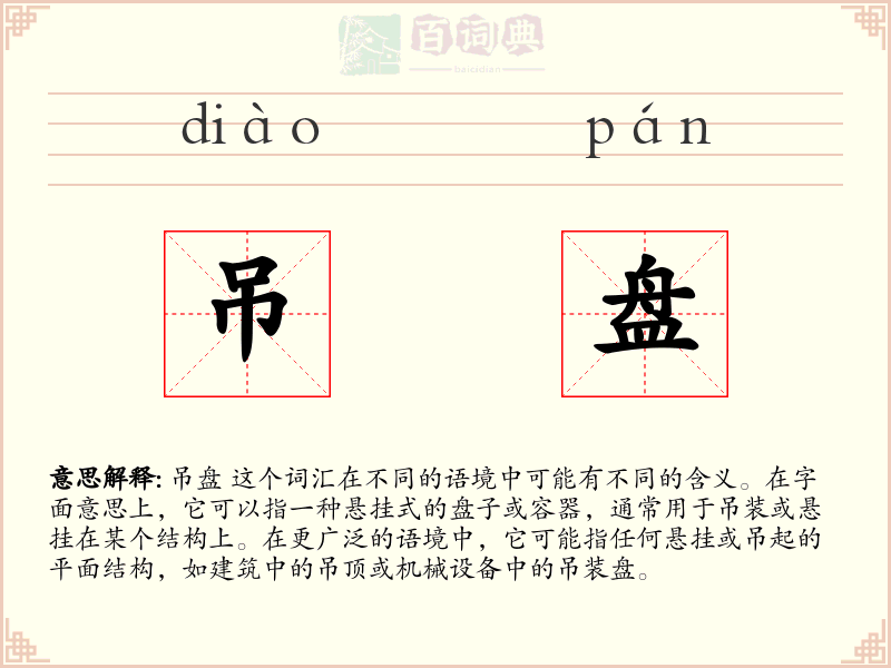 吊盘
