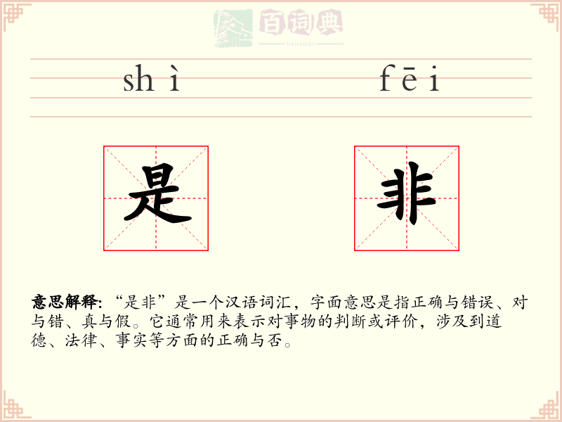是非