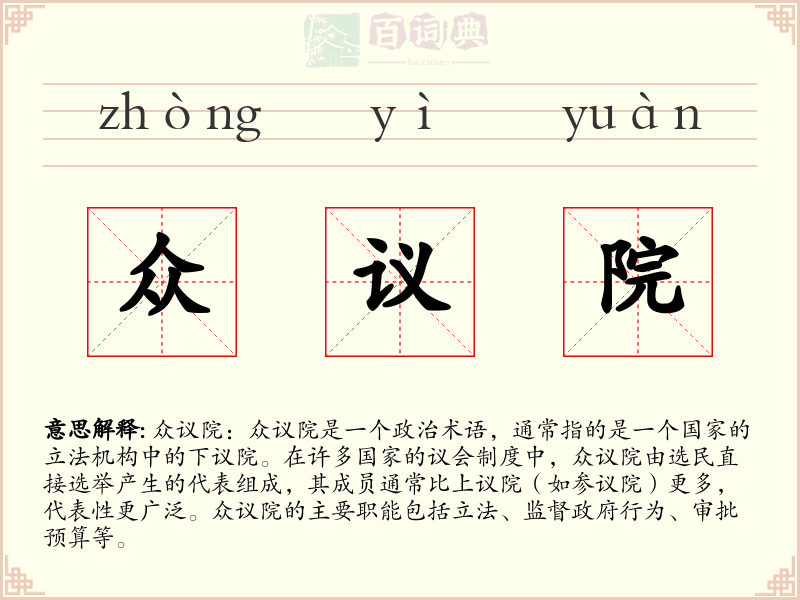 众议院