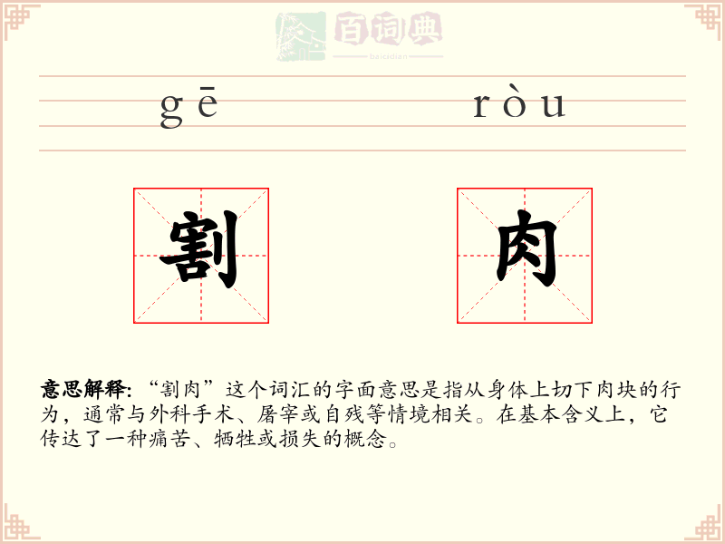 割肉