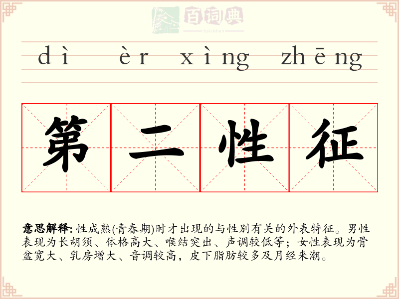 第二性征