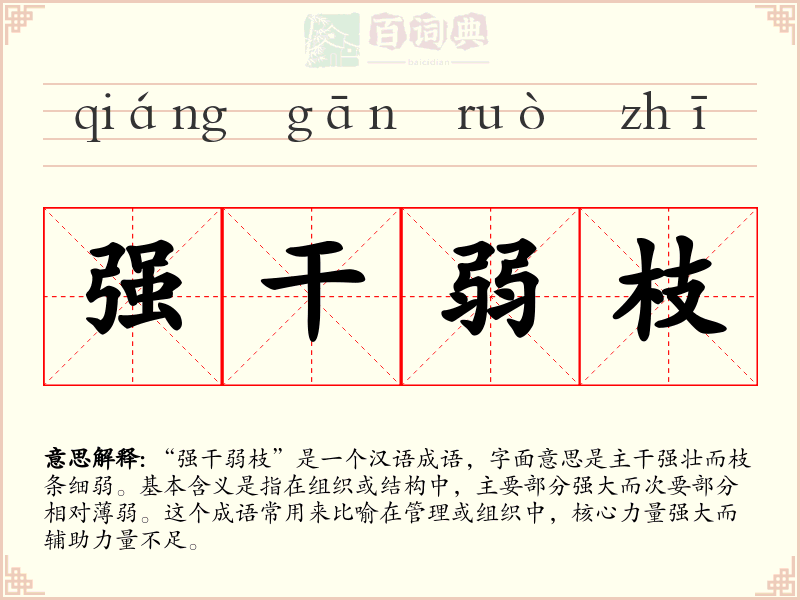 强干弱枝