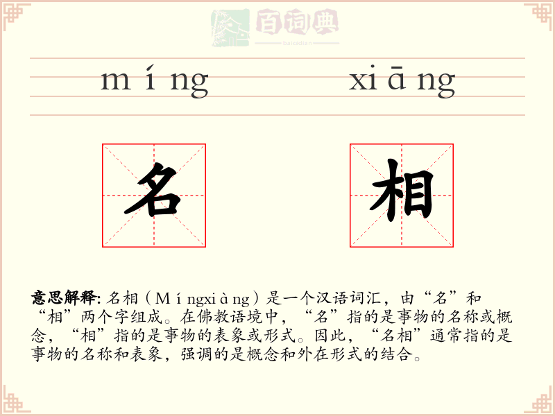 名相