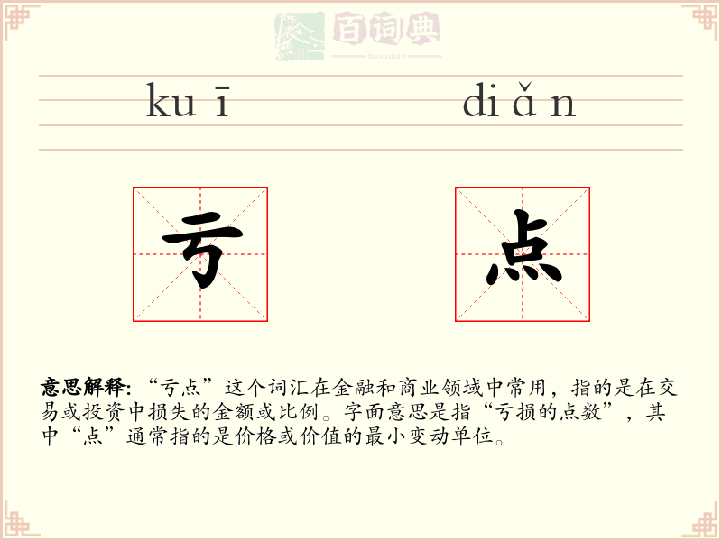 亏点