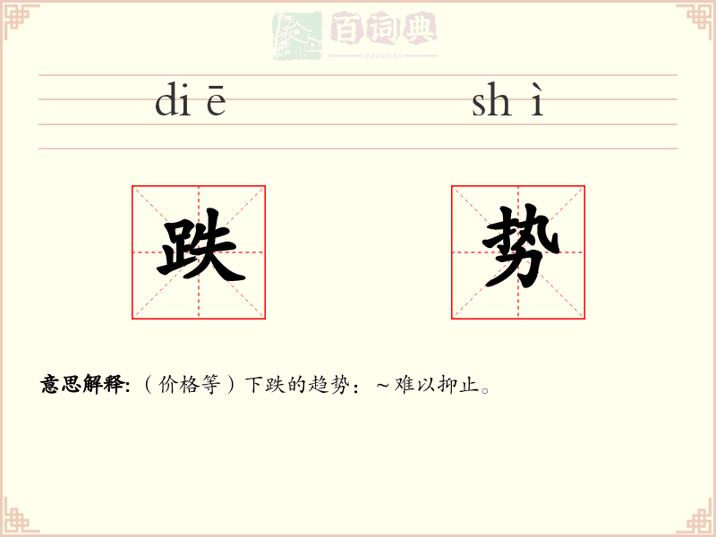 跌势