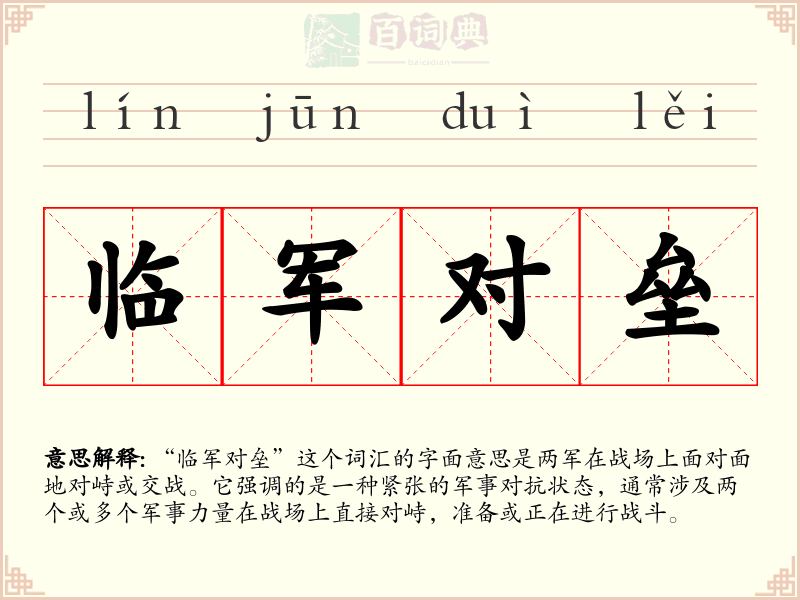 临军对垒