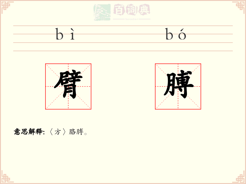 臂膊