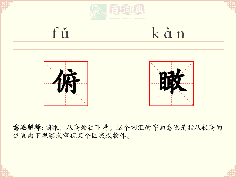 俯瞰