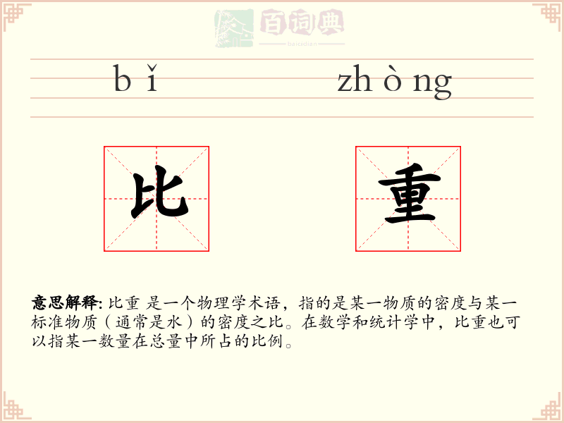 比重