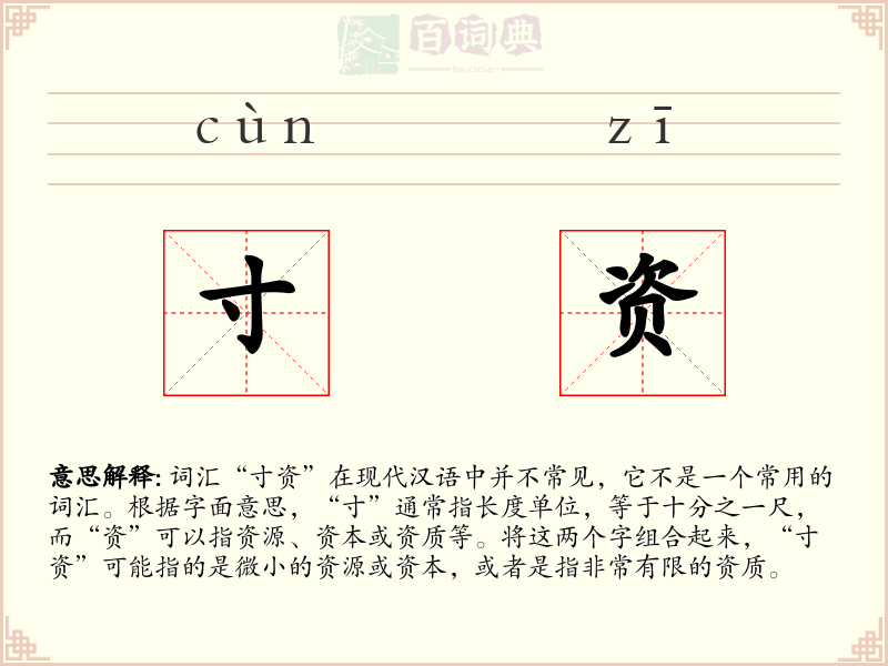 寸资