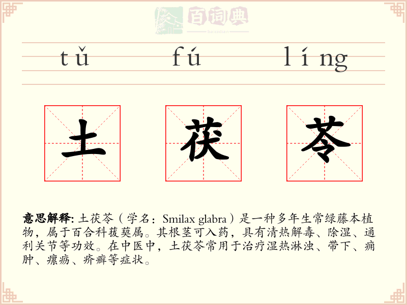 土茯苓