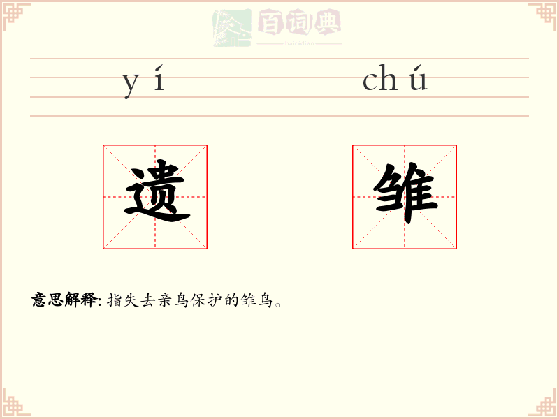 遗雏