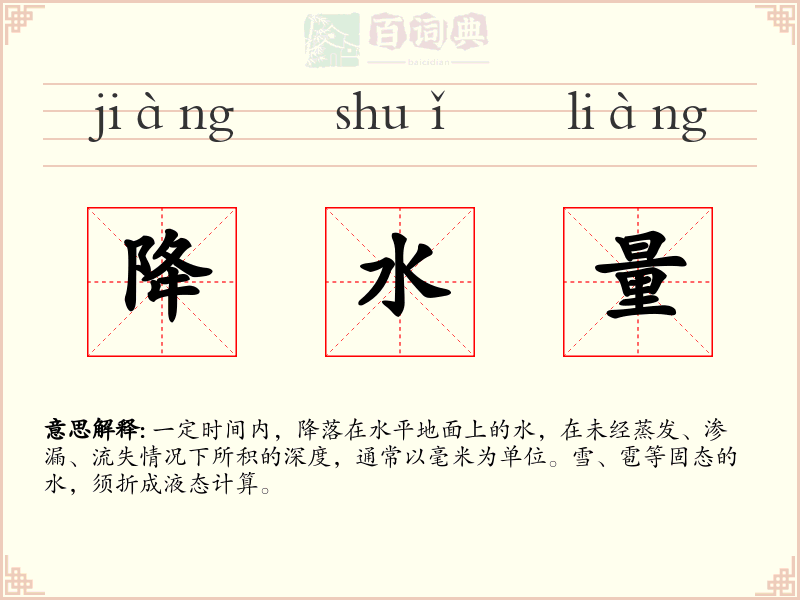 降水量
