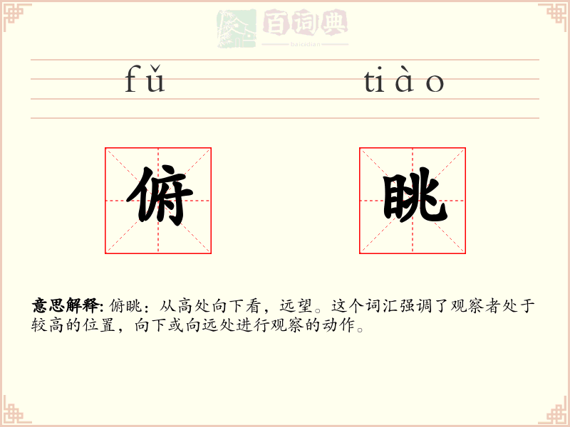 俯眺