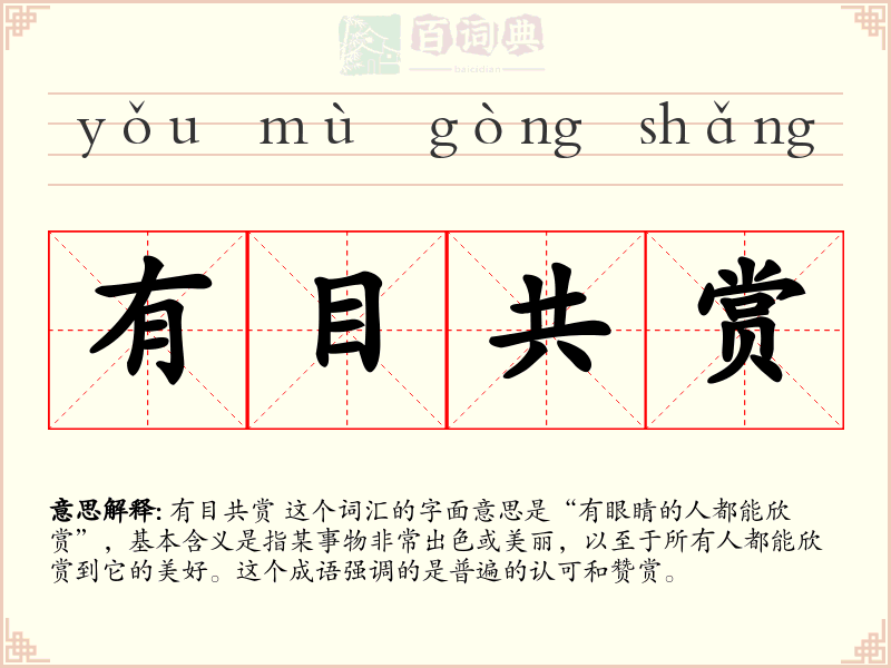 有目共赏